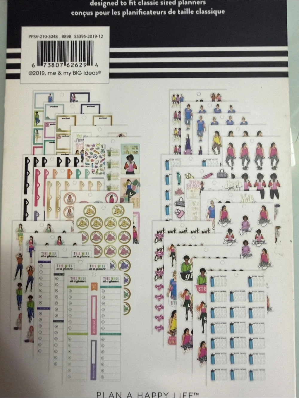 The Happy Planner Fitness Sticker Pack - Multicolor